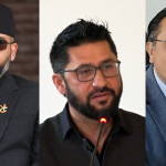प्रधानमन्त्री बालेन, सभापति रवि र अर्थमन्त्री स्वर्णिमबिच सिंहदरबारमा छलफल